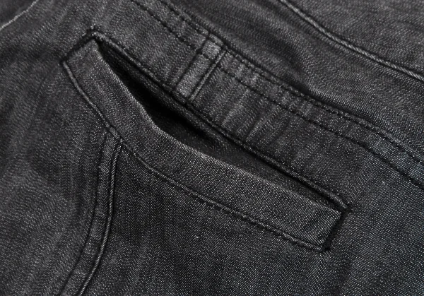 イッセイミヤケ ハートISSEY MIYAKE HaaT ストレッチスクエアパッチクロップドパンツ ブラック1 K-109279_011