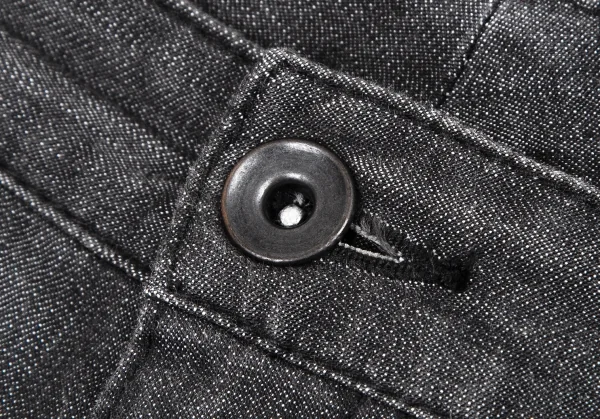 イッセイミヤケ ハートISSEY MIYAKE HaaT ストレッチスクエアパッチクロップドパンツ ブラック1 K-109279_003