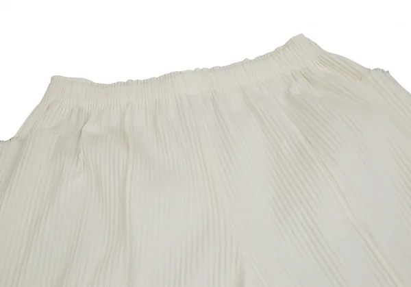 イッセイミヤケ ミーISSEY MIYAKE me A-POC INSIDE ファインニットプリーツワイドクロップドパンツ オフF K-109296_011