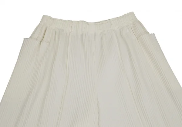 イッセイミヤケ ミーISSEY MIYAKE me A-POC INSIDE ファインニットプリーツワイドクロップドパンツ オフF K-109296_002