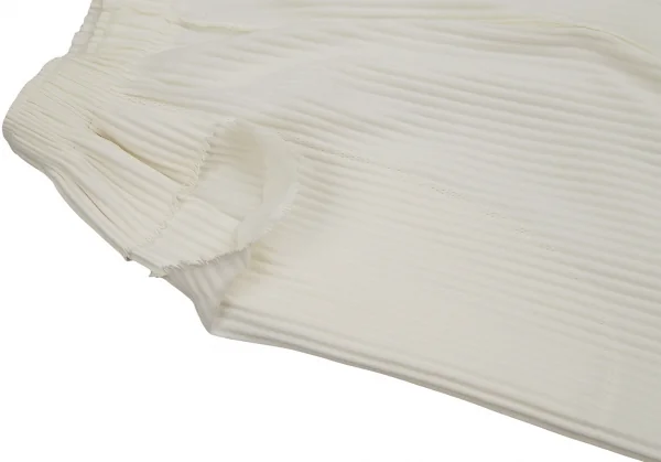 イッセイミヤケ ミーISSEY MIYAKE me A-POC INSIDE ファインニットプリーツワイドクロップドパンツ オフF K-109296_004
