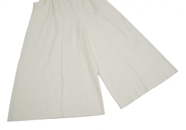 イッセイミヤケ ミーISSEY MIYAKE me A-POC INSIDE ファインニットプリーツワイドクロップドパンツ オフF K-109296_006