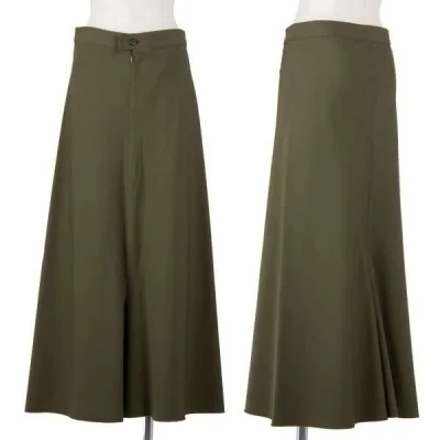 ヨウジヤマモト ファムyohji yamamoto FEMME 切りっぱなしミリタリー風ペンギンパンツ カーキ