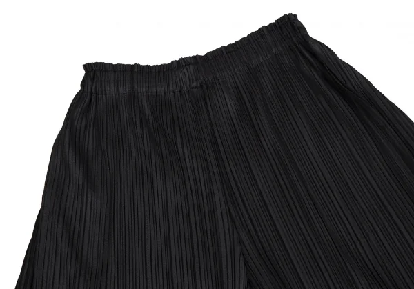プリーツプリーズPLEATS PLEASE サイドスリットプリーツワイドパンツ 黒3 K-109320_002