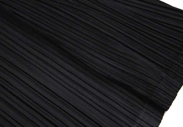 プリーツプリーズPLEATS PLEASE サイドスリットプリーツワイドパンツ 黒3 K-109320_009