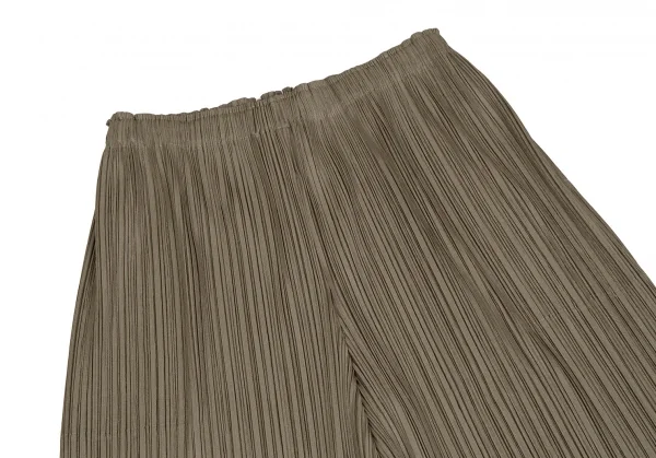 プリーツプリーズPLEATS PLEASE プリーツワイドパンツ ブラウン5 K-109321_002