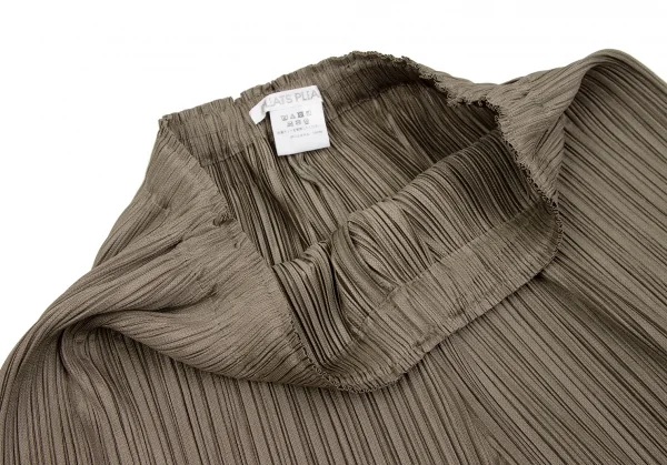 プリーツプリーズPLEATS PLEASE プリーツワイドパンツ ブラウン5 K-109321_004
