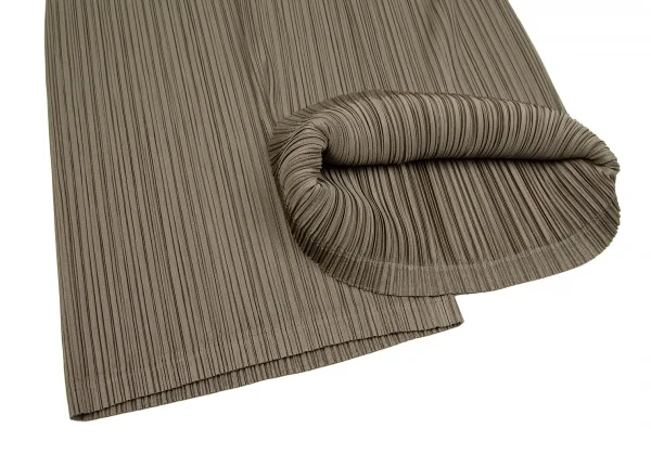 プリーツプリーズPLEATS PLEASE プリーツワイドパンツ ブラウン5 K-109321_006
