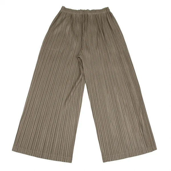 プリーツプリーズPLEATS PLEASE プリーツワイドパンツ ブラウン5 K-109321_007