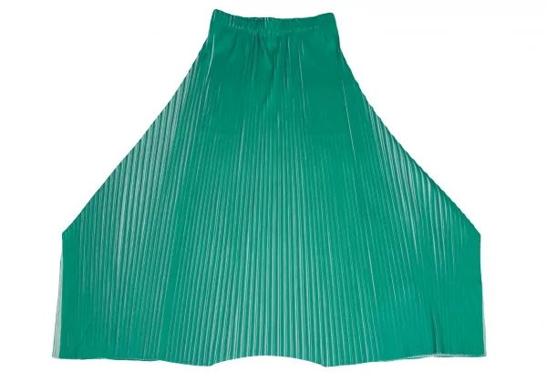 プリーツプリーズPLEATS PLEASE Alt Sunlight 製品プリントプリーツ変形スカートパンツ 緑オフ3 K-109325_002
