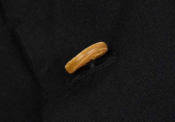 ローブドシャンブル コムデギャルソンrobe de chambre COMME des GARCONSエステル裾ラウンドカッティングジャケット 黒M K-109332_007
