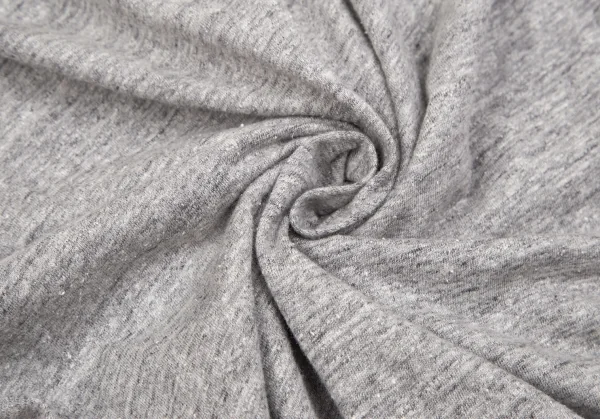 マドモアゼルノンノンMademoiselle NON NON ジャズネップスタンドカラー長袖ポロシャツ 杢グレー38M K-109347_013