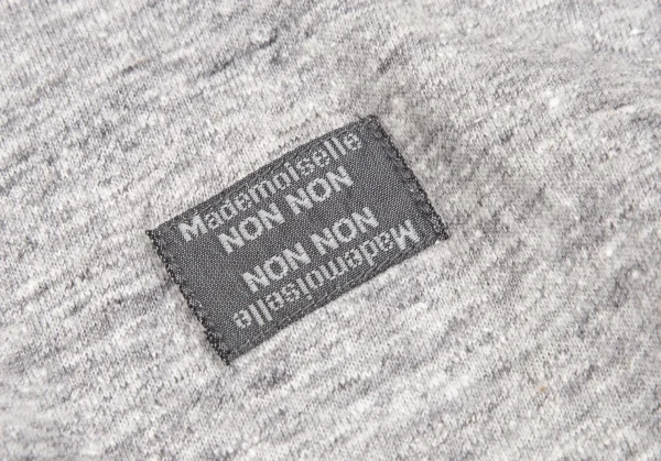 マドモアゼルノンノンMademoiselle NON NON ジャズネップスタンドカラー長袖ポロシャツ 杢グレー38M K-109347_007