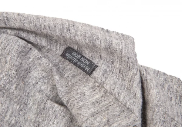 マドモアゼルノンノンMademoiselle NON NON ジャズネップギャザープリーツスカート 杢グレーM位 K-109348_010