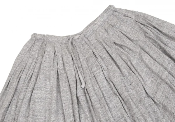 マドモアゼルノンノンMademoiselle NON NON ジャズネップギャザープリーツスカート 杢グレーM位 K-109348_003