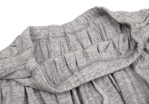 マドモアゼルノンノンMademoiselle NON NON ジャズネップギャザープリーツスカート 杢グレーM位 K-109348_006