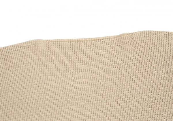 イッセイミヤケ ミーISSEY MIYAKE me ボックスプリーツポンチョトップス ベージュF K-109385_003