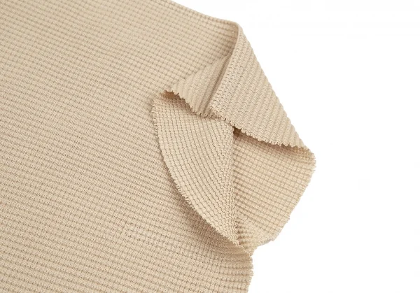 イッセイミヤケ ミーISSEY MIYAKE me ボックスプリーツポンチョトップス ベージュF K-109385_006