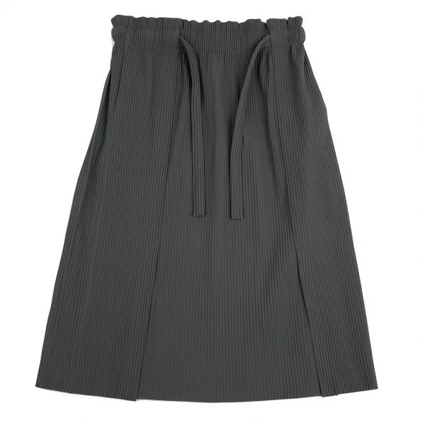 イッセイミヤケ ミーISSEY MIYAKE me ファインニットプリーツスカート グレーF K-109389_002