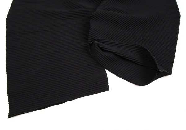 イッセイミヤケ ミーISSEY MIYAKE me ファインニット横プリーツサルエルパンツ 黒F K-109392_006