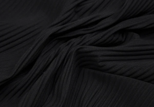 イッセイミヤケ ミーISSEY MIYAKE me ファインニット横プリーツサルエルパンツ 黒F K-109392_009