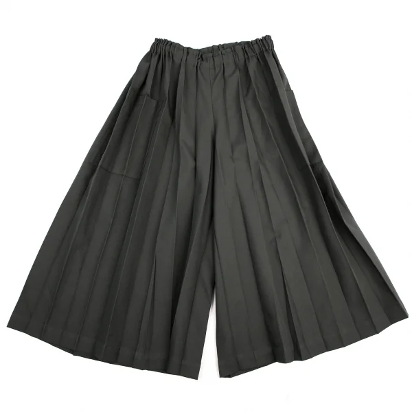 イッセイミヤケ ミーISSEY MIYAKE me アコーディオンプリーツワイドパンツ グレーF K-109393_001