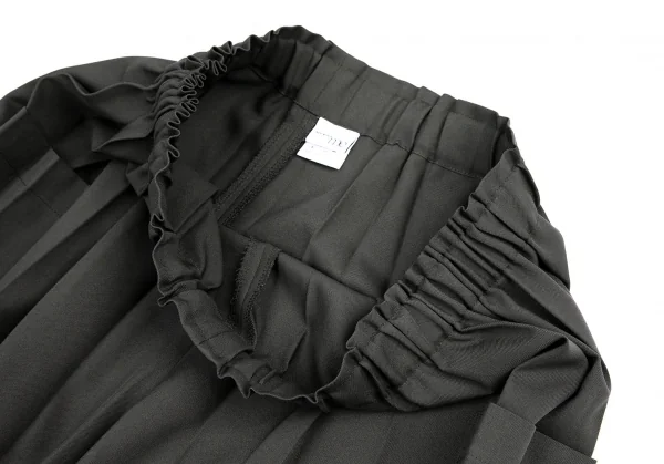 イッセイミヤケ ミーISSEY MIYAKE me アコーディオンプリーツワイドパンツ グレーF K-109393_003