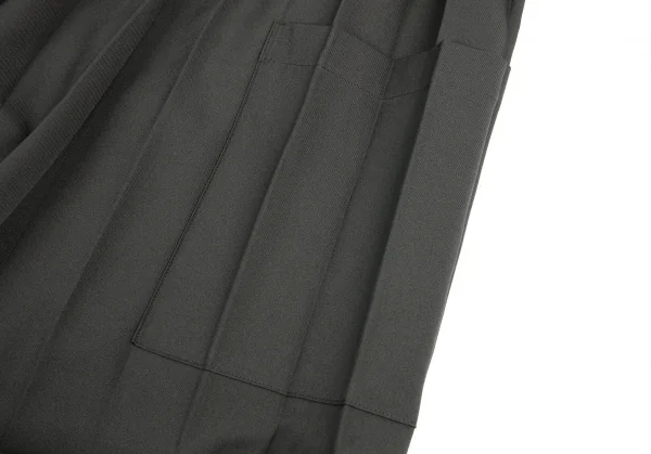 イッセイミヤケ ミーISSEY MIYAKE me アコーディオンプリーツワイドパンツ グレーF K-109393_004