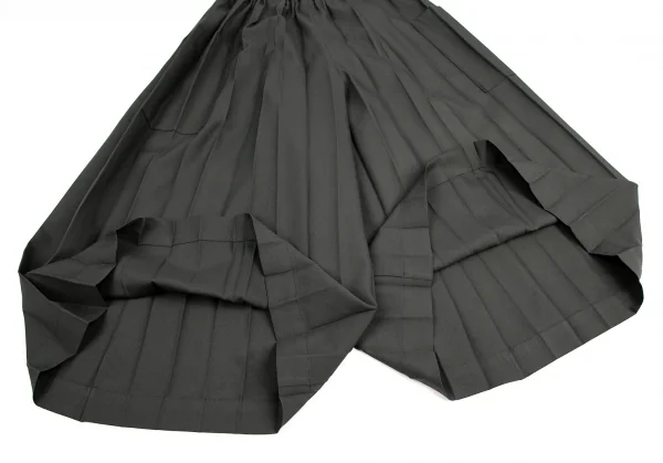 イッセイミヤケ ミーISSEY MIYAKE me アコーディオンプリーツワイドパンツ グレーF K-109393_007