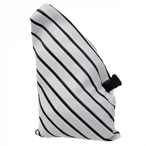 イッセイミヤケISSEY MIYAKE LINEAR KNIT プリーツショルダーバッグ オフ黒 K-109398_002
