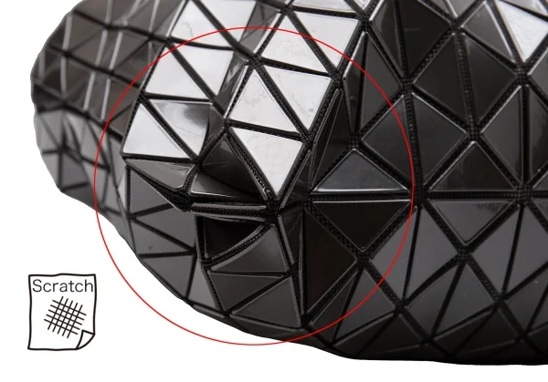 バオバオ イッセイミヤケ BAO BAO ISSEY MIYAKE ルーセントメタリックトートバッグ ガンメタ K-109402_007