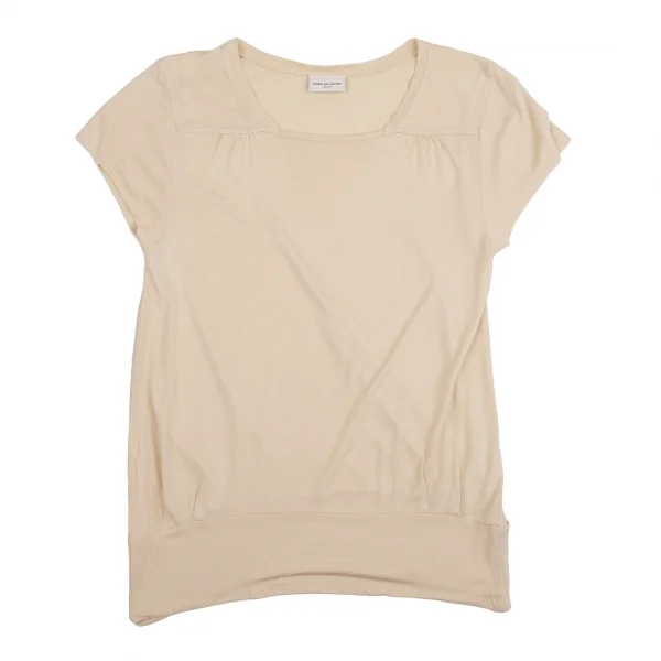 ドリスヴァンノッテンDRIES VAN NOTEN モダールスクエアネックカットソー ベージュS K-109407_002