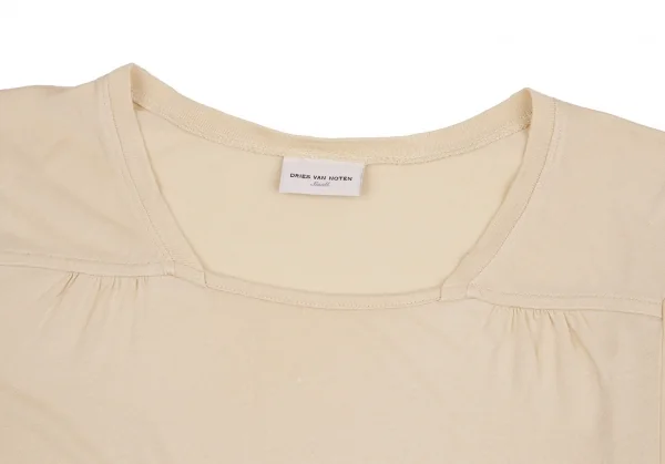 ドリスヴァンノッテンDRIES VAN NOTEN モダールスクエアネックカットソー ベージュS K-109407_003
