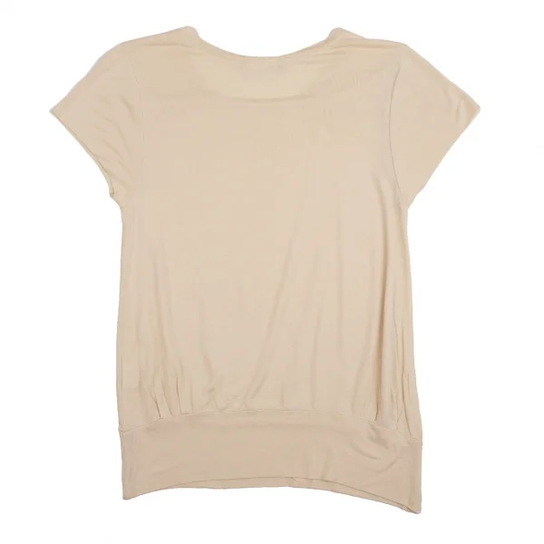 ドリスヴァンノッテンDRIES VAN NOTEN モダールスクエアネックカットソー ベージュS K-109407_008