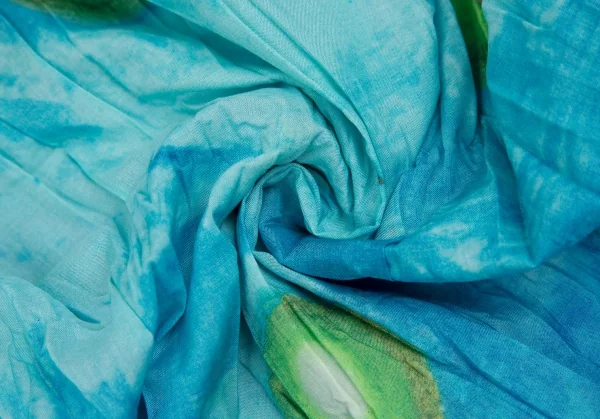 イッセイミヤケ ホワイトレーベルISSEY MIYAKE WHITELABEL 水彩プリントシワプリーツ半袖シャツ 青2 K-109428_016