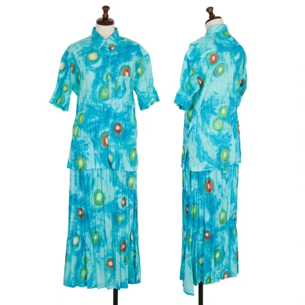 ISSEY MIYAKE WHITELABEL Printed Wrinkle Pleats Skirt K-109429_018