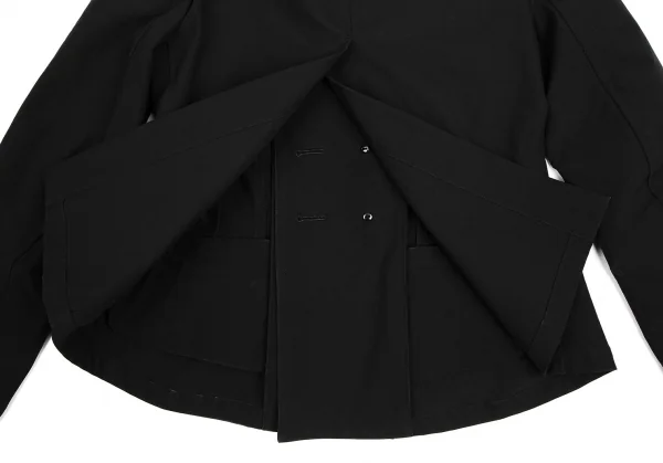 リミフゥLIMI feu ポリダブルブレストジャケット 黒S K-109438_016