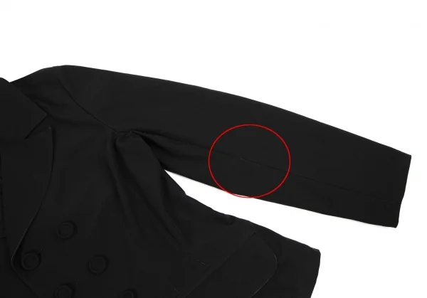 リミフゥLIMI feu ポリダブルブレストジャケット 黒S K-109438_004