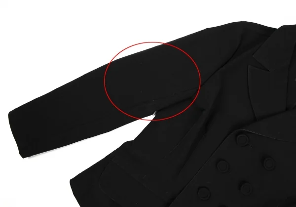 リミフゥLIMI feu ポリダブルブレストジャケット 黒S K-109438_006