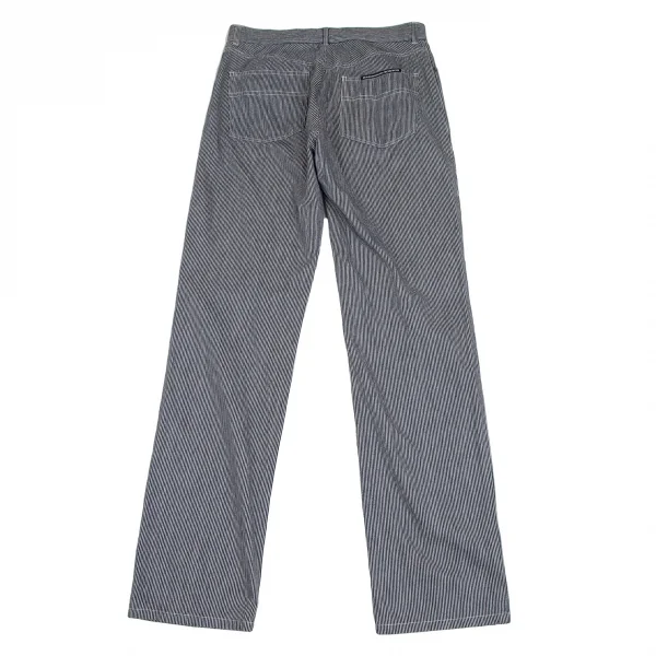 マドモアゼルノンノンMademoiselle NON NONコットンヒッコリーストライプパンツ 白紺M K-109444_009