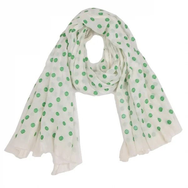 マドモアゼルノンノンMademoiselle NON NON ドット刺繍ストール オフ K-109460_001