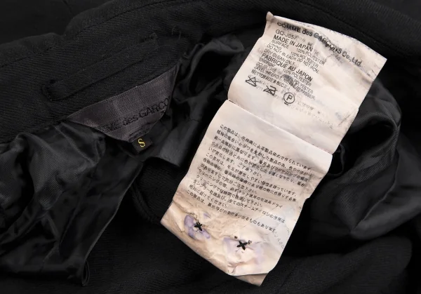 コムデギャルソンCOMME des GARCONS 製品染めポリショート燕尾