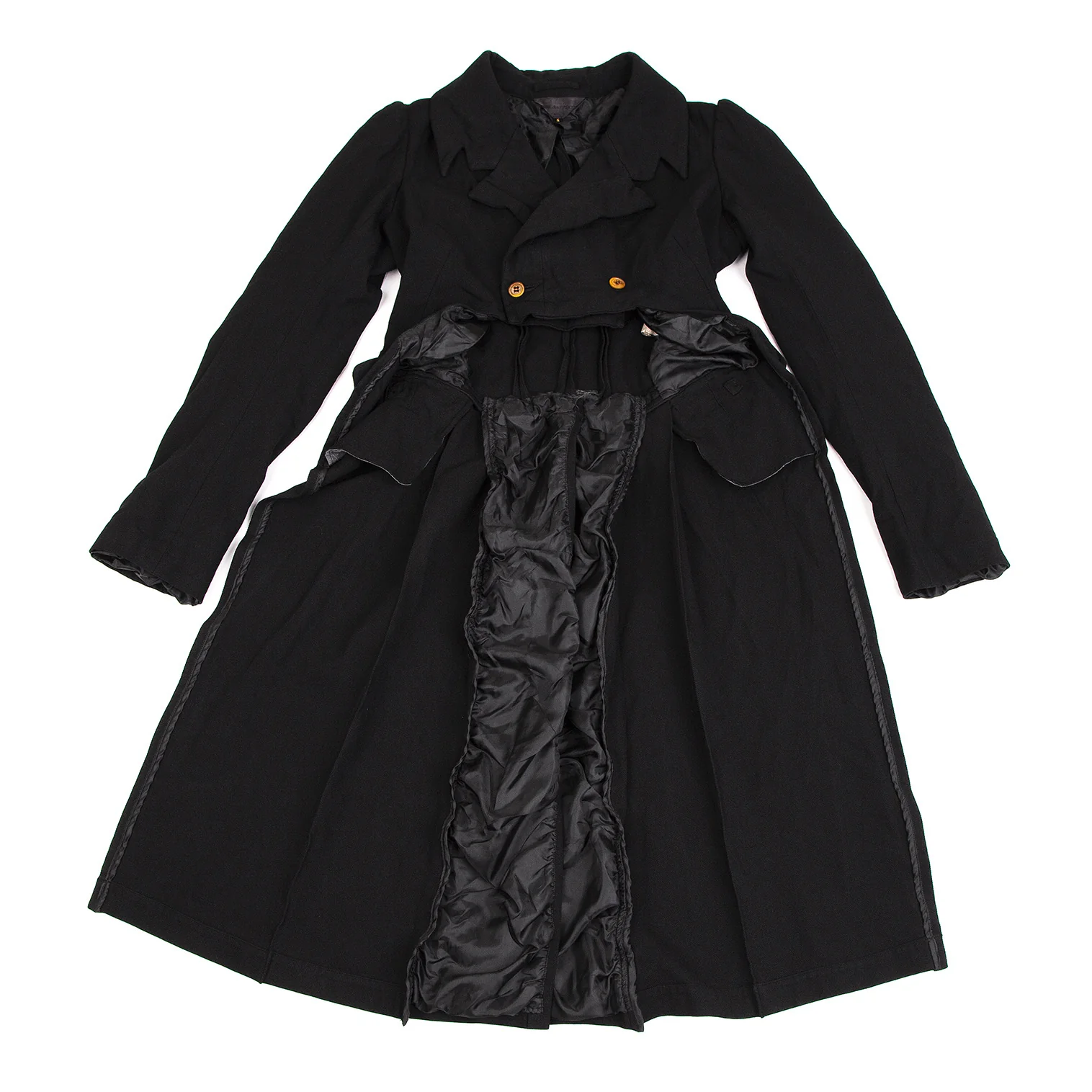 コムコム コムデギャルソンCOMME des GARCONS ポリフリル装飾