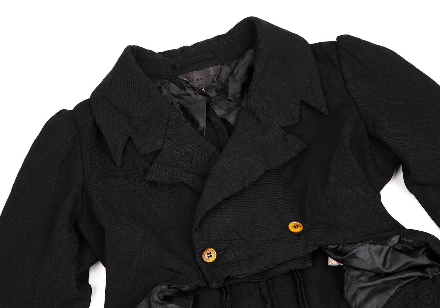 コムデギャルソンCOMME des GARCONS 製品染めポリショート燕尾