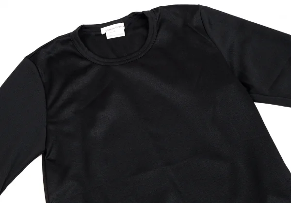 コムデギャルソンCOMME des GARCONS ソックス切替スリーブカットソー 黒S K-109483_003