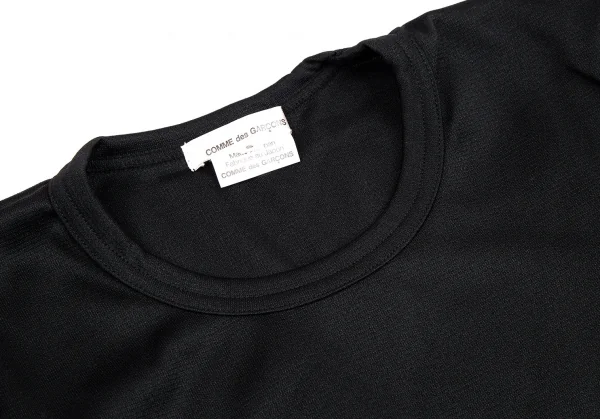 コムデギャルソンCOMME des GARCONS ソックス切替スリーブカットソー 黒S K-109483_004