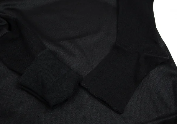 コムデギャルソンCOMME des GARCONS ソックス切替スリーブカットソー 黒S K-109483_006