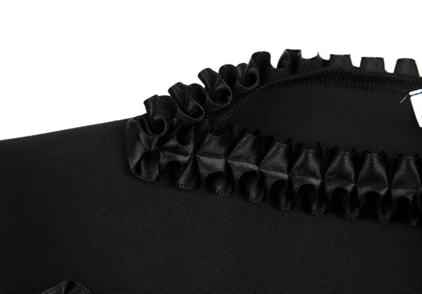 コムデギャルソンCOMME des GARCONS フリルパイピング付け襟 黒S K-109497_004