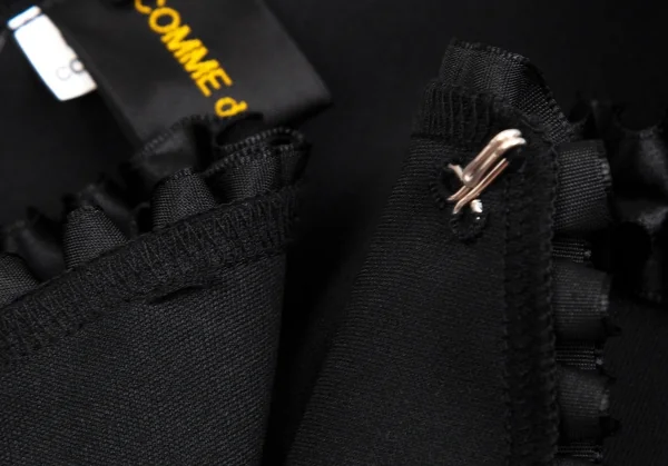 コムデギャルソンCOMME des GARCONS フリルパイピング付け襟 黒S K-109497_005