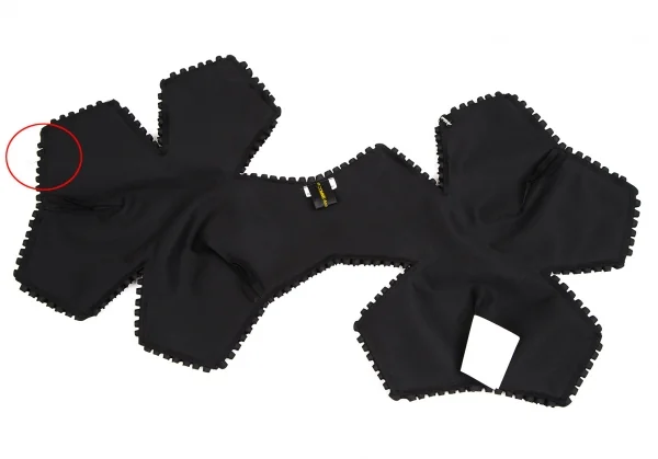 コムデギャルソンCOMME des GARCONS フリルパイピング付け襟 黒S K-109497_006